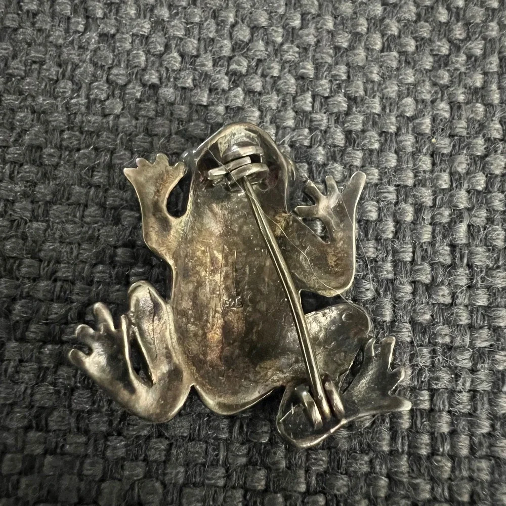 Vintage Silver Tone Marcasite Butterfly Brooch Pin 2 Inch Cottagecore